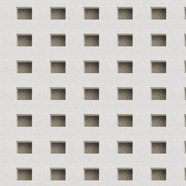 Plaque de plâtre perforée Knauf Delta 4 pour plafond acoustique - Quadril 3 - 2,40 M x 1,20 M - ép. 12,5 MM