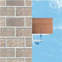 Profilé en U en PVC blanc - Bordure de finition pour lambris de sous-toiture - Longueur 6,00 M