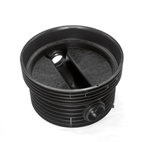 FOND DE REGARD PE D1000 1 ENTREE 1 SORTIE 180° D315