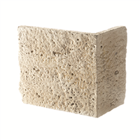 Chaîne d'angle de façade en pierre reconstituée - Manoir - ton Pierre - hauteur 33,0 MM