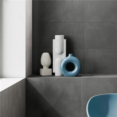 Carrelage intérieur effet béton en grès cérame émaillé - Touch - 71,0 cm x 71,0 cm - ép. 9,50 mm - Nero