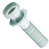 Traversée de paroi de piscine liner Astralpool pour buse de 2" -  ABS blanc - Ø intérieur 50 mm - long. 300 mm