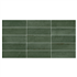 Carrelage mural salle de bain et cuisine - Onyar relief R6 brillant - 31,6 x 60 cm - ép. 9,5 mm - Vert