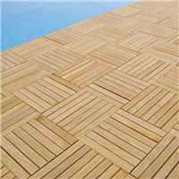 Dalle caillebotis bois - Lames striées - Pin maritime - Classe 4 traité Vert - 50 x 50 cm - ép. 44 mm