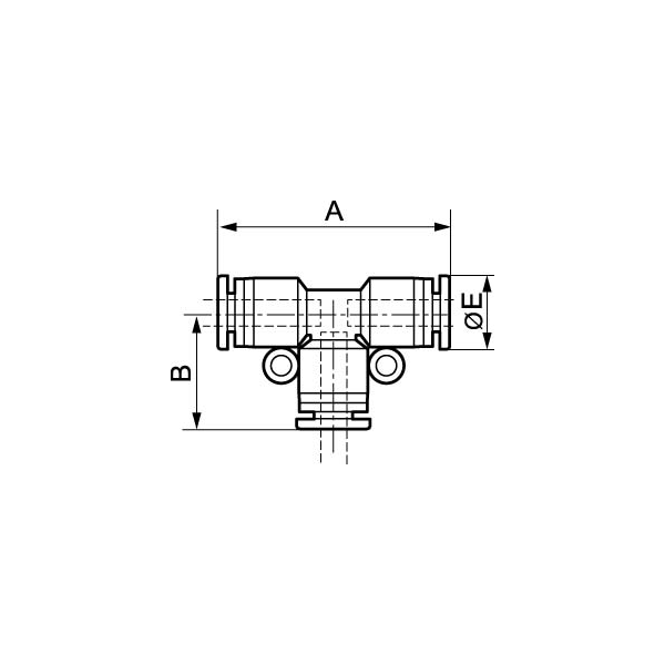 Raccord Té égal RPT ET Prevost pour tube diamètre extérieur de 8 mm - lot de 5
