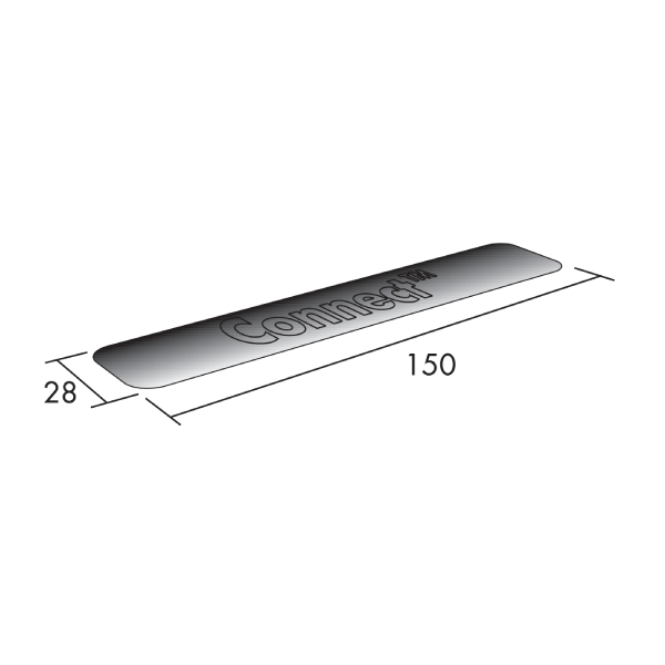 Languette Connect pour dalles de plafond acoustique à bords C et F - 150 x 28 mm - Boîte de 50 pièces