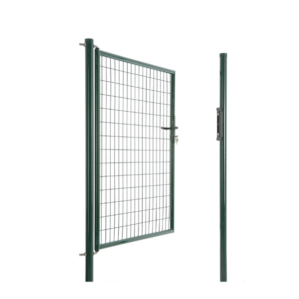 Portillon grillagé Eco Garden à sceller - Double sens - Largeur 1m Hauteur 1,5m - Vert