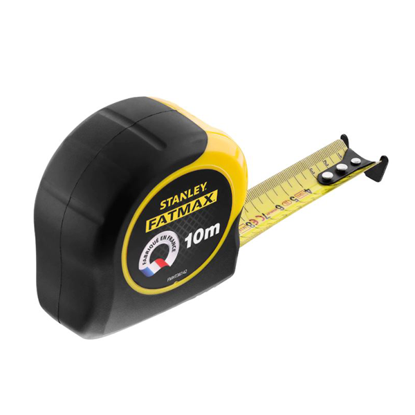 Mètre ruban Stanley Fatmax - 10 m x 32 mm - Revêtements Blade Armor et Mylar haute protection