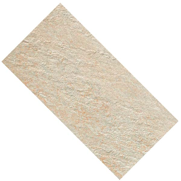 Carrelage sol extérieur effet pierre TRUST - Ivory - 60 CMx30 CM Ép.9 MM