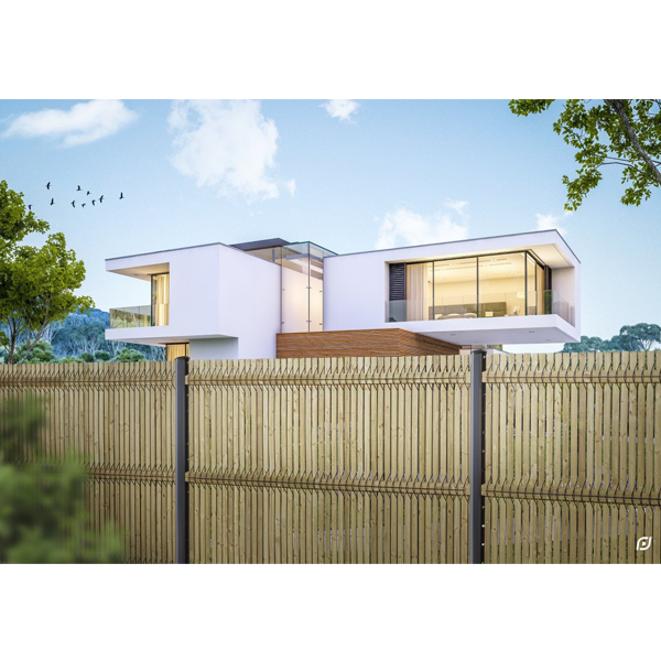 Lame occultante pour panneau rigide - Lixo Bois Dirickx - Bois traité - Hauteur 1,50 m - Lot de 45