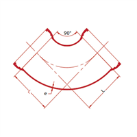 COUDE FONTE ASSAINISSEMENT EMBOITEMENT COMPLET, 1/4, FEMELLE-FEMELLE, DN 100
