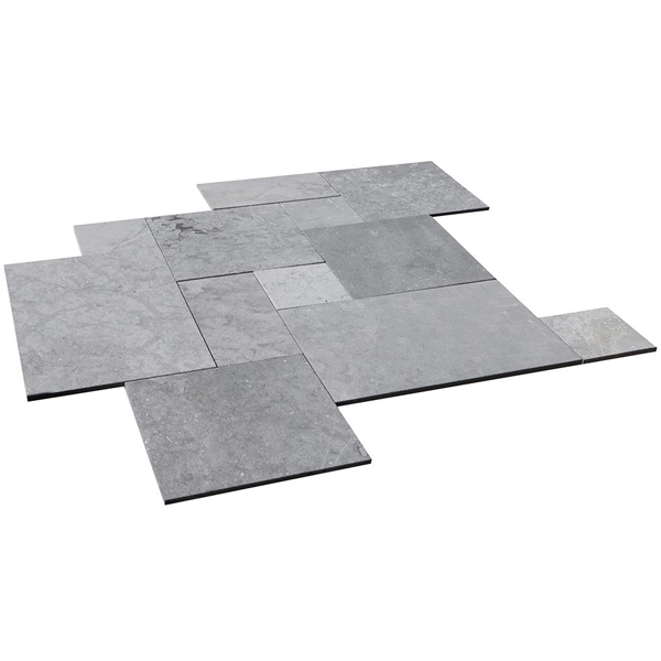 Dalle en pierre naturelle Royal pour pose collée ou scellée en extérieur - opus 4 formats - ép. 12,00 MM - Gris