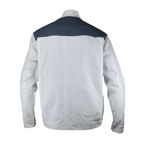Blouson blanc de travail Typhon en polycoton blanc gris - S