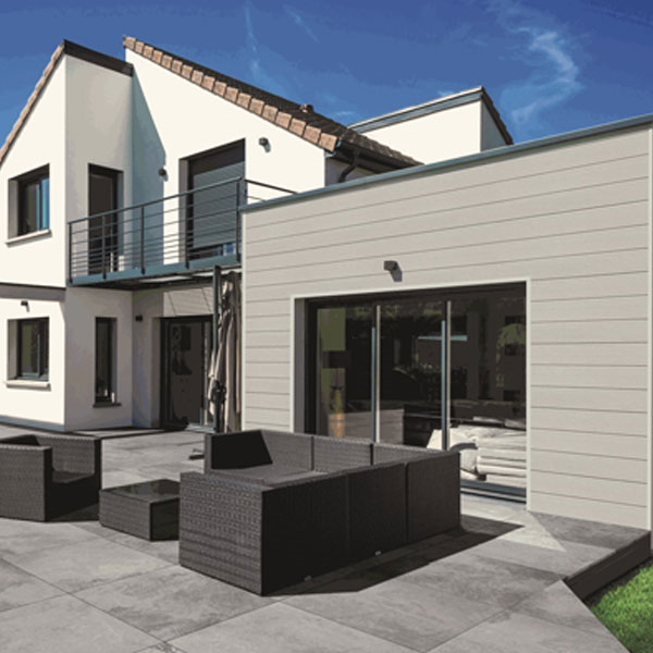 Bardage composite imitation bois - Hardie Plank - 180 MM x 8,00 MM - Long. 3,60 M - Brume du Matin