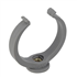 Collier de fixation forme lyre pour système d'évacuation des eaux usées - avec insert P.7/150 - polypropylène gris - Ø63 mm