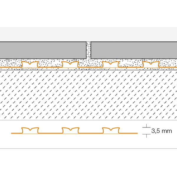 Natte d'étanchéité et de désolidarisation sous carrelage Schlüter-DITRA - 1,00 M x 5,00 M