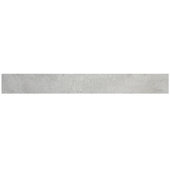 Plinthe de carrelage intérieur effet pierre en grès cérame émaillé - Tourmalet - 45,0 CM x 7,4 CM - Gris