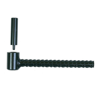 Gond de portail ING Fixations - brique ou parpaing creux - acier avec cataphorèse noir - diamètre 20 mm - lot de 2