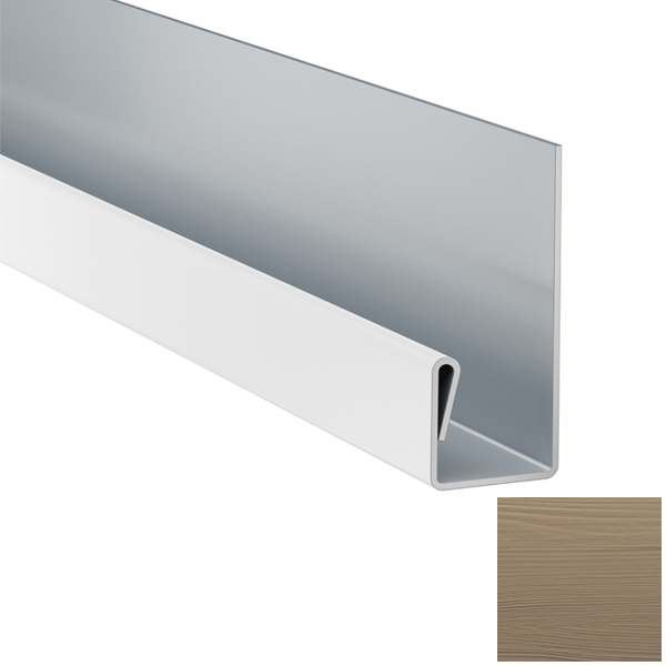 Profil de terminaison MetalTrim pour bardage VL Hardie Plank - alu Brun khaki - longueur 3,00 M
