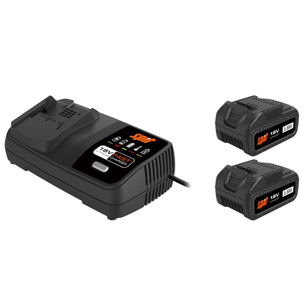 Pack énergie Spit avec 2 batteries 18V - 5Ah et chargeur rapide pour AG18 - D18 - S18 - W18 et P18