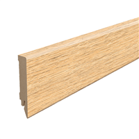 Plinthe MDF pour parquet stratifié Egger - Hauteur 80 mm - Ép.14 mm - Longueur 2,40 m - Chêne du Nord Sable