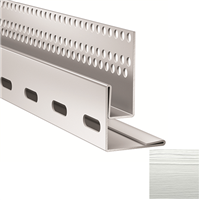 Profil de linteau et de départ pour bardage Hardie VL Plank en pose verticale - alu Blanc arctique - longueur 3,00 M