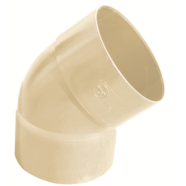 COUDE FXF 45° DIAM.80 1.9MM SABLE