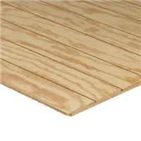 Lambri contreplaqué en pin maritime rainuré en U sur une face - 250 x 60 cm - ép. 10 mm