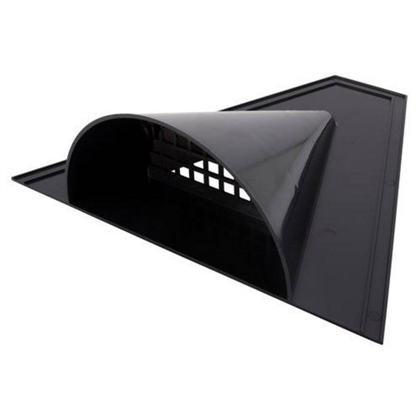 Chatière de ventilation demi-ronde sur plage trapézoïdale - gris anthracite