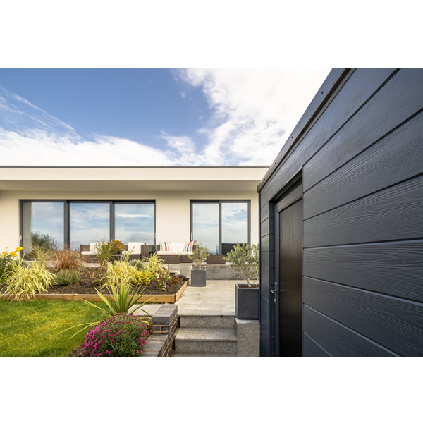 Bardage composite imitation bois - Hardie Plank - 180 MM x 8,00 MM - Long. 3,60 M - Blanc Arctique