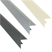 Profilé de finition latéral clipsable pour terrasse sur plots - Haut. 100,00 mm - Long. 2,40 m - Gris anthracite