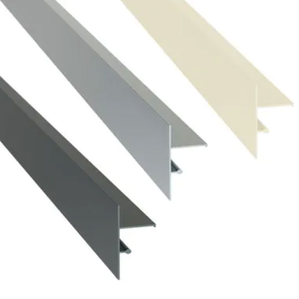 Profilé de finition pour terrasse sur plots - Clipsable - 2,40 m x 100,00 mm - Gris anthracite