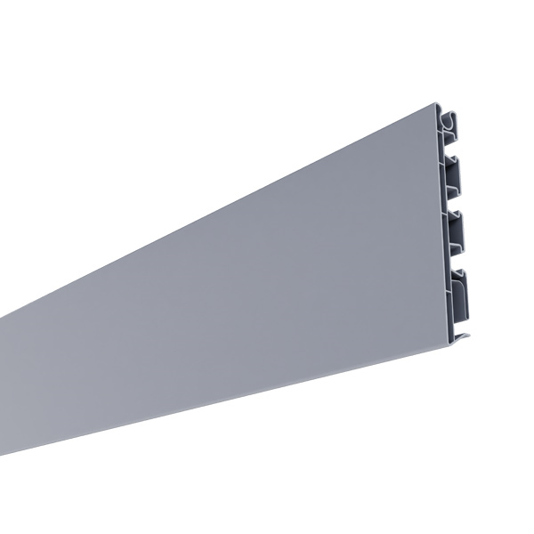 Planche de rive PVC Rivepro pour débord de toit - Gris - Hauteur 180,00 MM - Long. 4,00 M