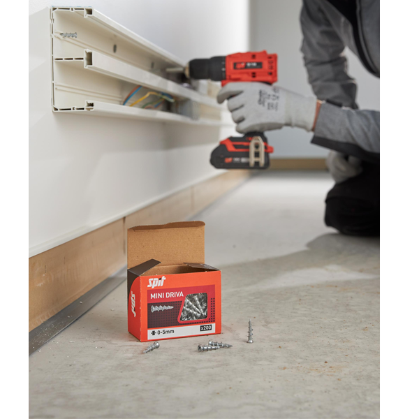 Cheville auto-foreuse Spit Mini Driva pour plaque de plâtre - longueur 26 mm - boîte de 200