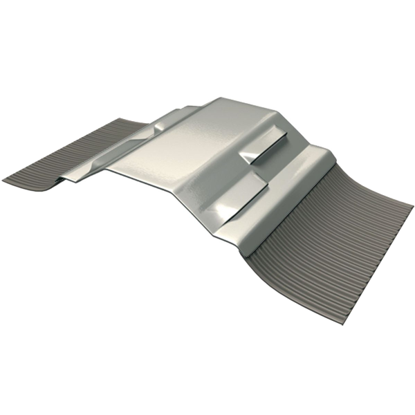 Closoir rigide Lahe-Pro avec bavette en plomb Naturel et coque en acier galvanisé - 120 MM x 2 M