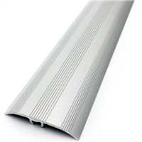 Seuil de porte multi-niveaux strié Dinac Dinafix à fixation invisible - alu anodisé naturel - 2700 MM x 41 MM