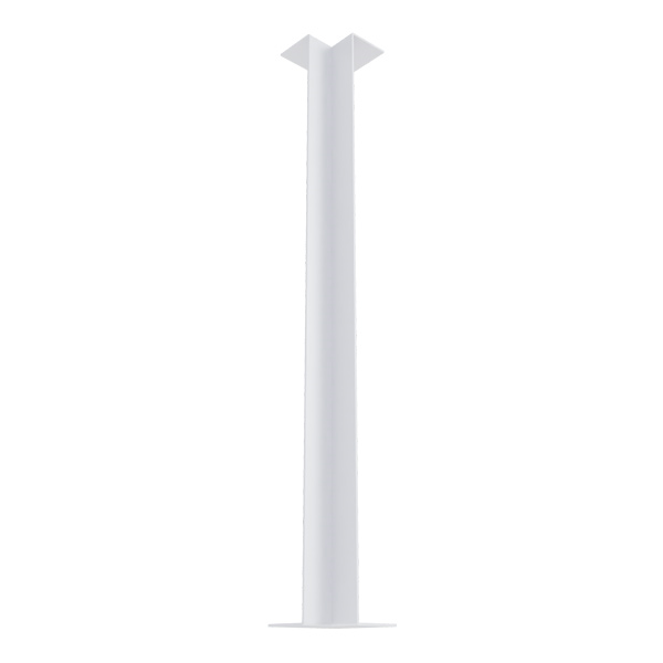 Cache angle intérieur 90° pour planche de rive Rivecel à profil carré L9 - L16 et L20 - Blanc - Hauteur 500,00 MM