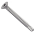 Vis autoperceuses tete fraisée carrée inox A2 din 7504 O M4.8x45 - boîte de 200