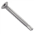 Vis autoperceuses tete fraisée carrée inox A2 din 7504 O M4.8x45 - boîte de 200