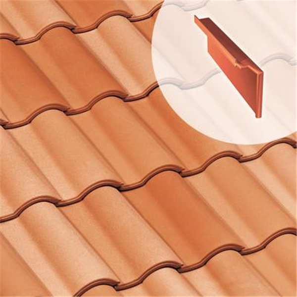 Tuile de rive à rabat droite - Gallo Romane (GL032) - Tons variés atlantique