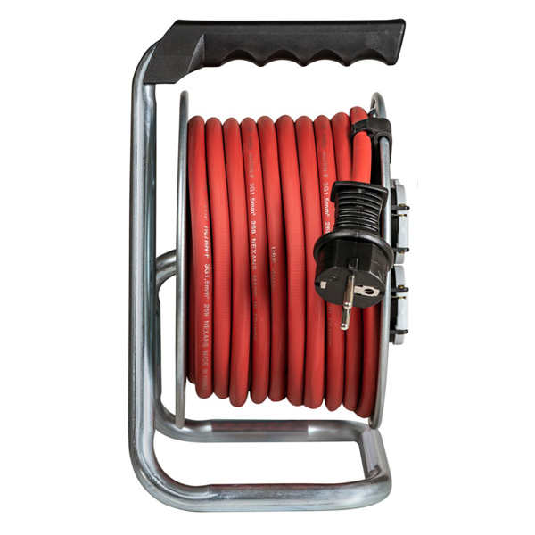 Enrouleur électrique Brennenstuhl Silver-10 - câble de 10,0 M H07RN-F 3G1,5 avec 4 prises IP44