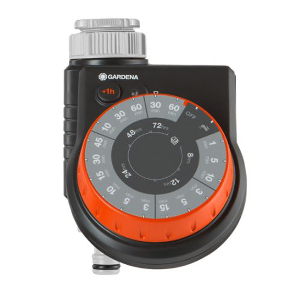 Programmateur d'arrosage automatique Easy Gardena - Bouton rotatif 17 combinaisons au choix
