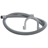 Flexible de vidange avec embout de raccordement + crosse de maintien - L = 1,5m