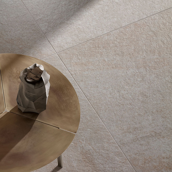 Carrelage sol intérieur antidérapant effet pierre en grès cérame rectifié - Geostone GRIP - 30,0 CM x 60,0 CM - ép. 9,00 MM - Perla