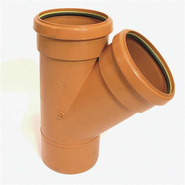 BRANCHEMENT PP ASSAINISSEMENT MALE FEMELLE FEMELLE 45° 160X125 A JOINT