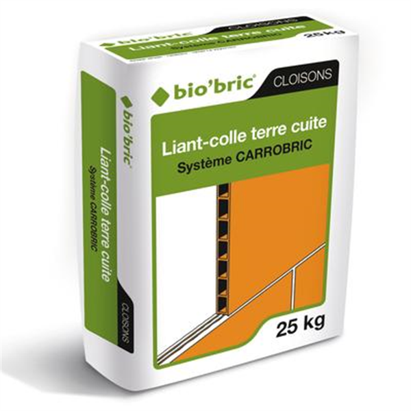 Bio'bric Liant-colle terre cuite - Blanc - Sac de 25 kg