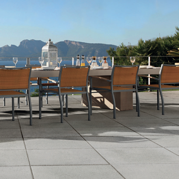 Dalle terrasse béton - Calanco - résistance T7 - 50,0 CM x 50,0 CM - ép. 5,00 CM - Coloris Pierre