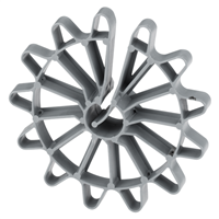 Entretoise annulaire en plastique - Enrobage 50 mm -  Pour fers ⌀ 4 - 12 mm - 100 pièces