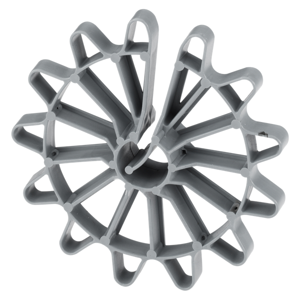 Entretoise annulaire en plastique - Enrobage 50 mm -  Pour fers ⌀ 4 - 12 mm - 100 pièces