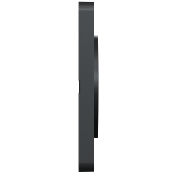 Plaque de finition simple Schneider Odace Touch pour 1 poste encastré - ardoise liseré anthracite